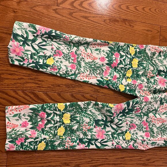 Floral Pants with Side Zip - Picture 1 of 3